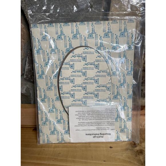 NEW! vintage Self Stick Foam Puff UP Needle craft Art. Vegetables. Mushrooms - Picture 2 of 2